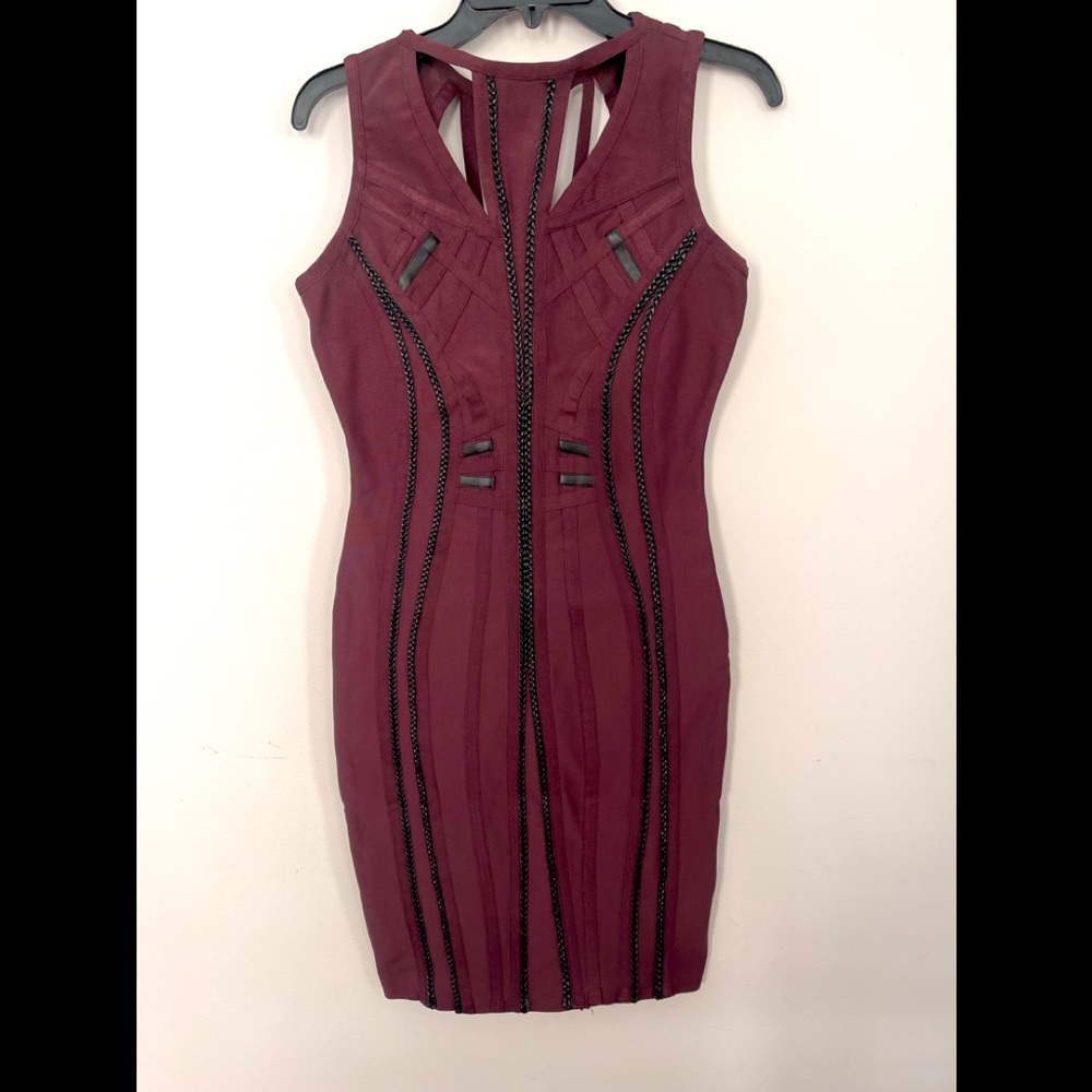 Wow Couture Gold Label Dress for women color Wine
